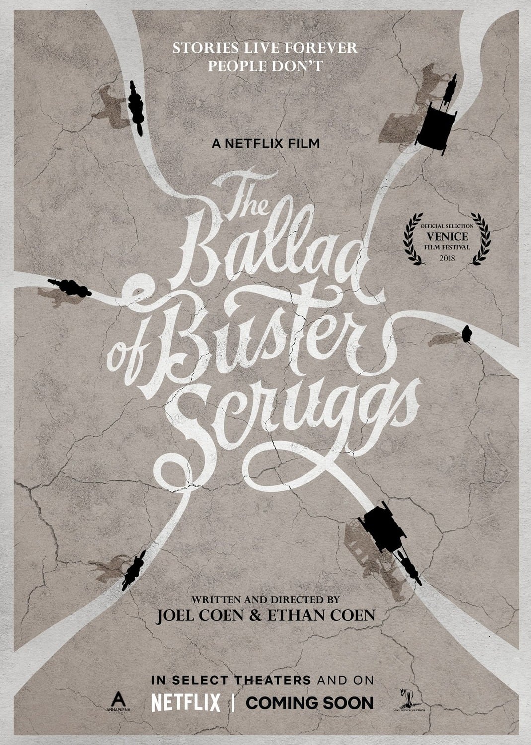 Read more about the article Godišnjica kinopremijere filma Balada o Busteru Scruggsu braće Coen